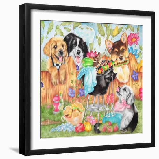 Hot Dogs-Karen Middleton-Framed Giclee Print