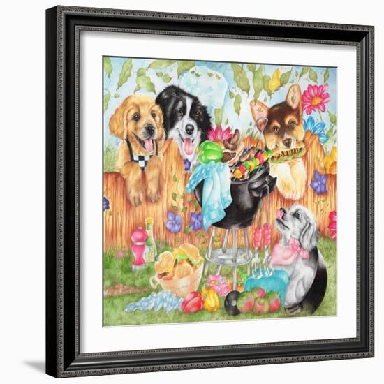 Hot Dogs-Karen Middleton-Framed Giclee Print