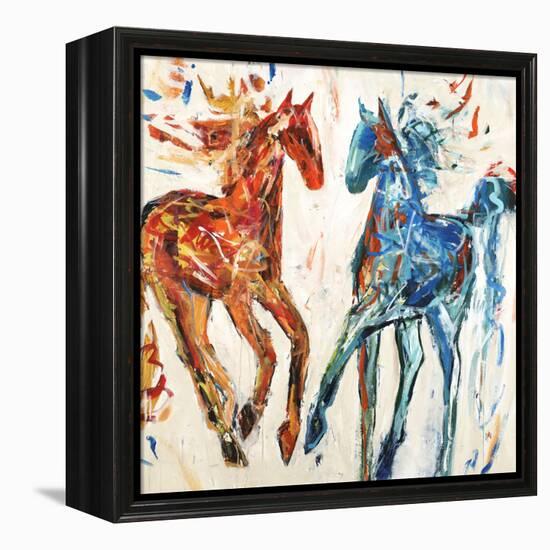 Hot Horse Cool Horse-Jodi Maas-Framed Premier Image Canvas