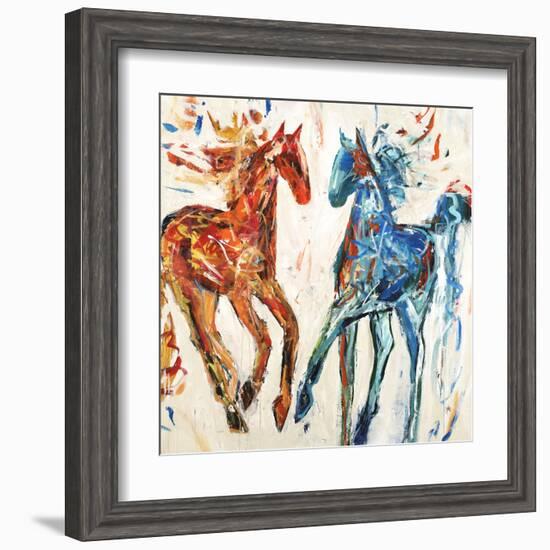 Hot Horse Cool Horse-Jodi Maas-Framed Giclee Print