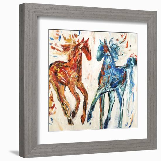 Hot Horse Cool Horse-Jodi Maas-Framed Giclee Print