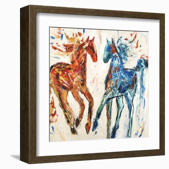 Hot Horse Cool Horse-Jodi Maas-Framed Giclee Print