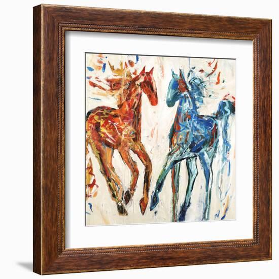 Hot Horse Cool Horse-Jodi Maas-Framed Giclee Print