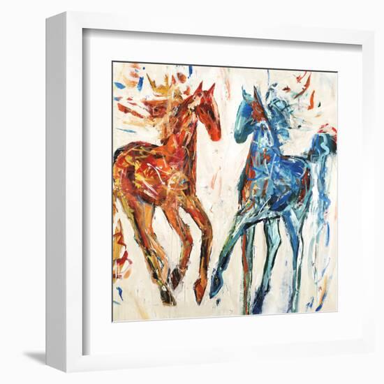 Hot Horse Cool Horse-Jodi Maas-Framed Giclee Print