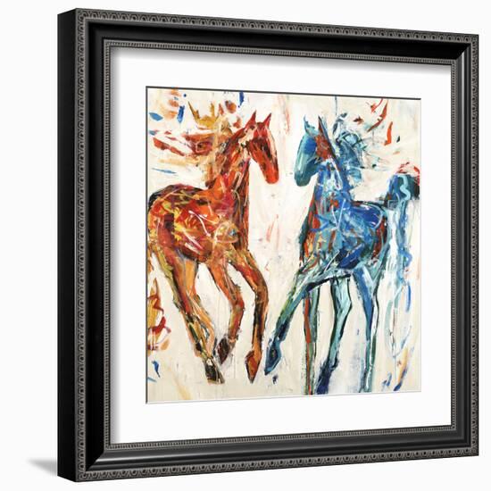 Hot Horse Cool Horse-Jodi Maas-Framed Giclee Print