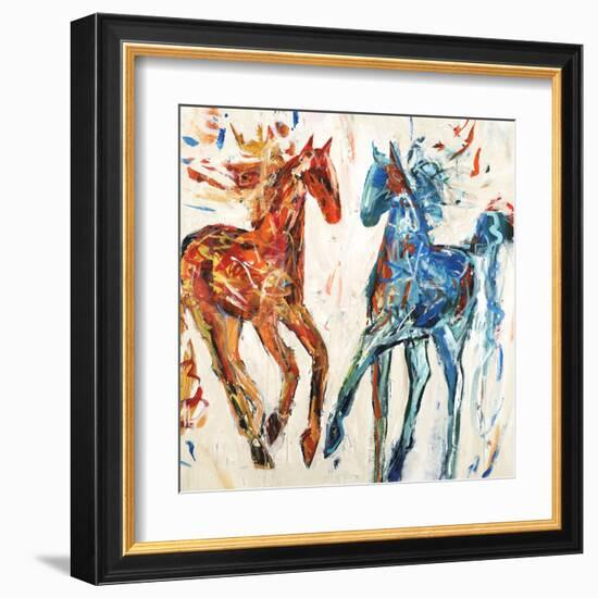 Hot Horse Cool Horse-Jodi Maas-Framed Giclee Print