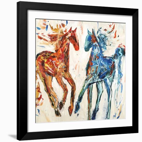 Hot Horse Cool Horse-Jodi Maas-Framed Giclee Print