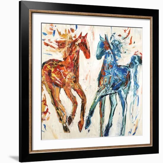 Hot Horse Cool Horse-Jodi Maas-Framed Giclee Print