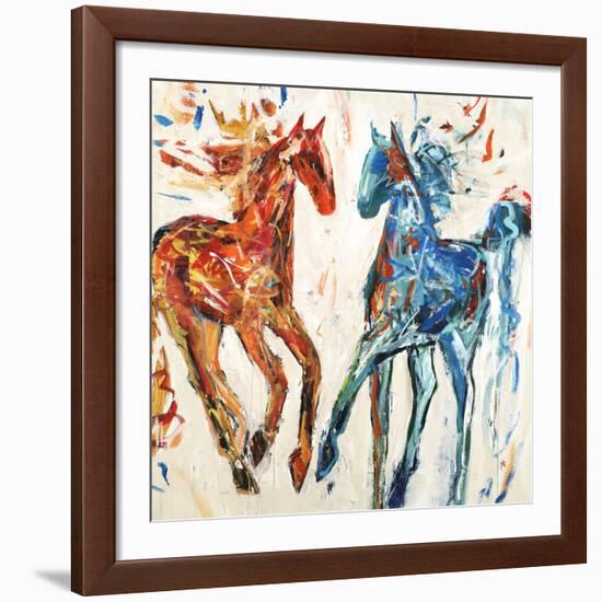 Hot Horse Cool Horse-Jodi Maas-Framed Giclee Print