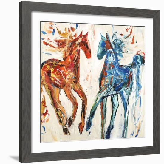 Hot Horse Cool Horse-Jodi Maas-Framed Giclee Print