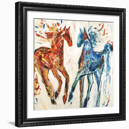 Hot Horse Cool Horse-Jodi Maas-Framed Giclee Print