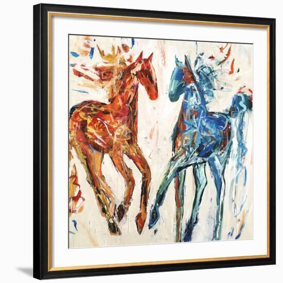 Hot Horse Cool Horse-Jodi Maas-Framed Giclee Print