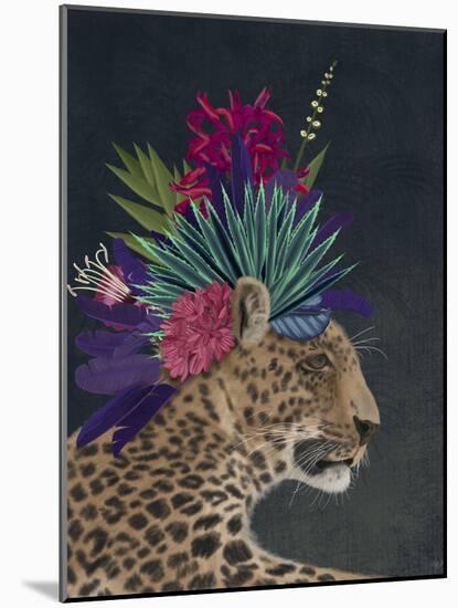 Hot House Leopard 1-Fab Funky-Mounted Art Print