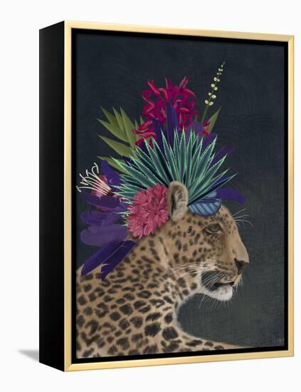 Hot House Leopard 1-Fab Funky-Framed Stretched Canvas