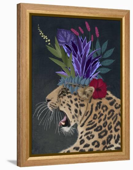 Hot House Leopard 2-Fab Funky-Framed Stretched Canvas