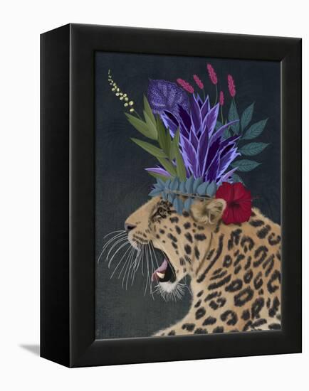 Hot House Leopard 2-Fab Funky-Framed Stretched Canvas