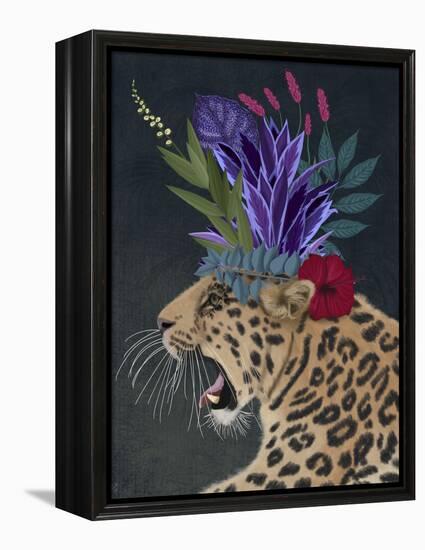 Hot House Leopard 2-Fab Funky-Framed Stretched Canvas