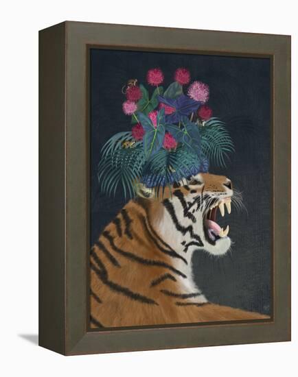 Hot House Tiger 1-Fab Funky-Framed Stretched Canvas