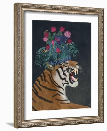 Hot House Tiger 1-Fab Funky-Framed Art Print