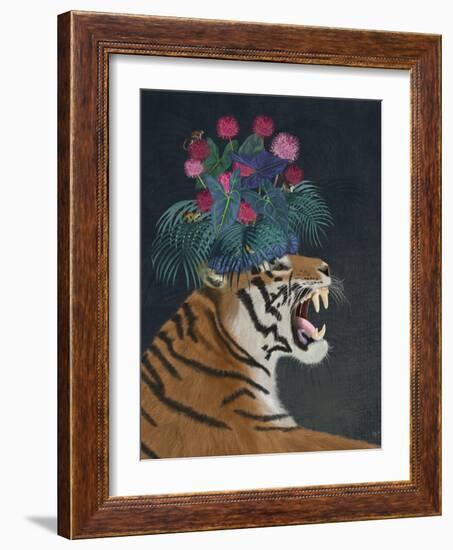 Hot House Tiger 1-Fab Funky-Framed Art Print