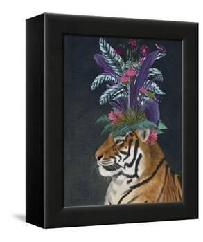 Hot House Tiger 2-Fab Funky-Framed Stretched Canvas