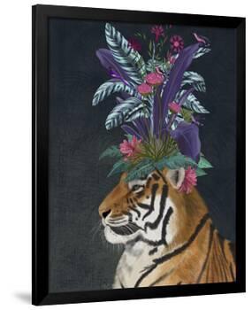 Hot House Tiger 2-Fab Funky-Framed Art Print