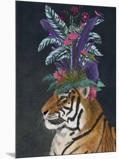 Hot House Tiger 2-Fab Funky-Mounted Art Print