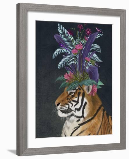 Hot House Tiger 2-Fab Funky-Framed Premium Giclee Print