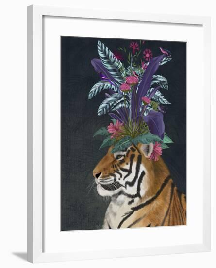 Hot House Tiger 2-Fab Funky-Framed Art Print