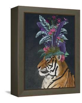 Hot House Tiger 2-Fab Funky-Framed Stretched Canvas