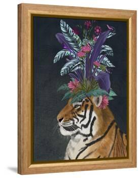 Hot House Tiger 2-Fab Funky-Framed Stretched Canvas