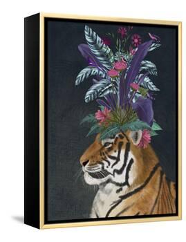 Hot House Tiger 2-Fab Funky-Framed Stretched Canvas