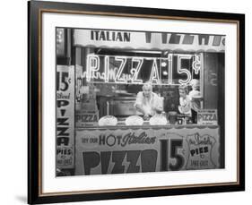Hot Italian Pizza-Nat Norman-Framed Art Print