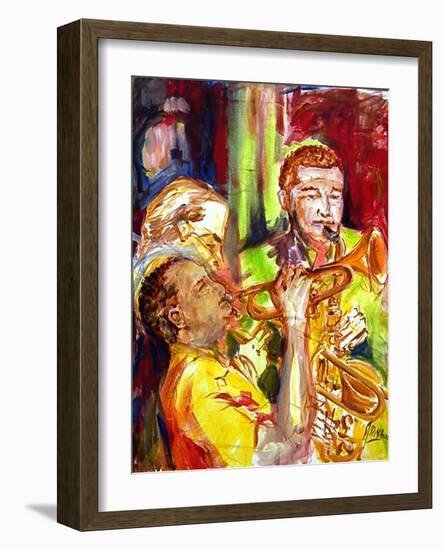 Hot Jazz in New Orleans-Diane Millsap-Framed Art Print