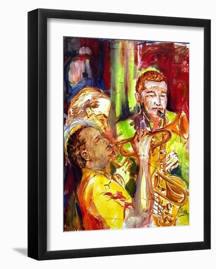 Hot Jazz in New Orleans-Diane Millsap-Framed Art Print