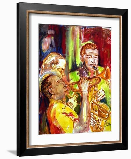 Hot Jazz in New Orleans-Diane Millsap-Framed Art Print