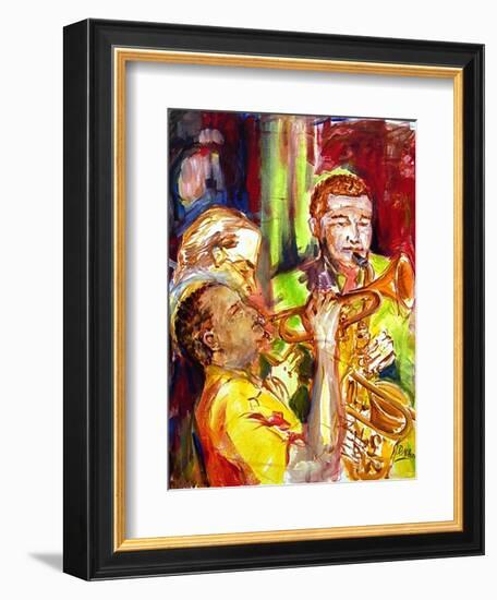 Hot Jazz in New Orleans-Diane Millsap-Framed Art Print