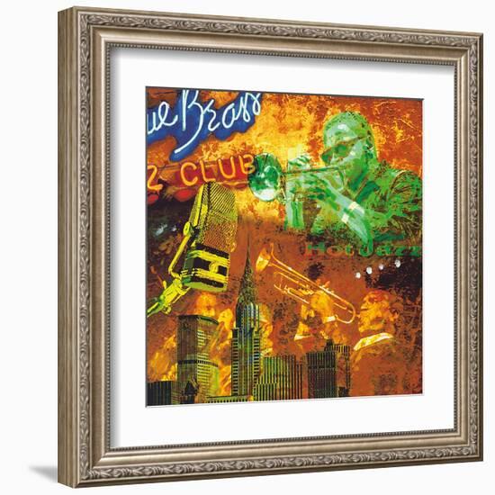 Hot jazz-Tyler Burke-Framed Art Print