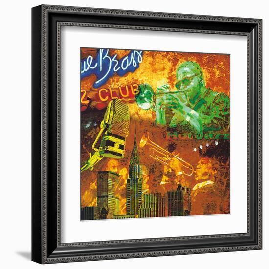 Hot jazz-Tyler Burke-Framed Art Print