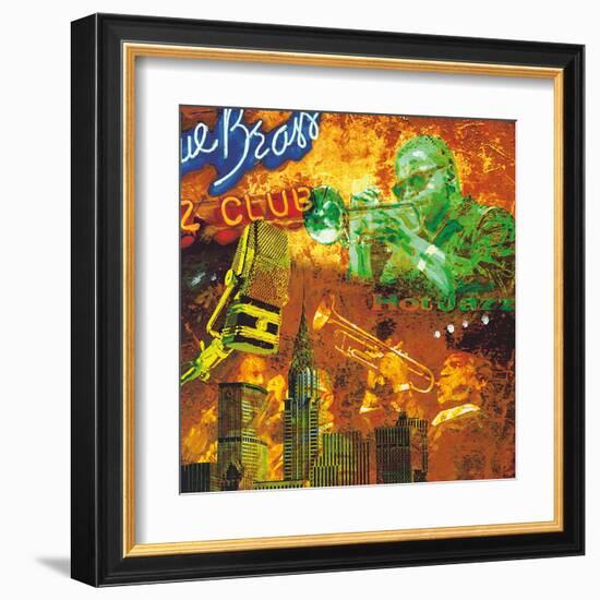 Hot jazz-Tyler Burke-Framed Art Print