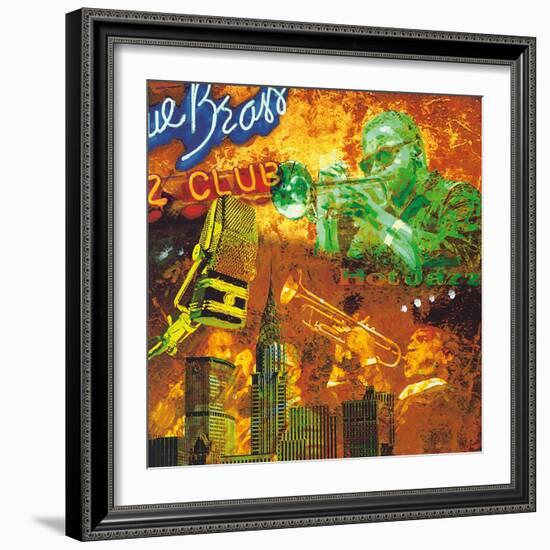 Hot jazz-Tyler Burke-Framed Art Print