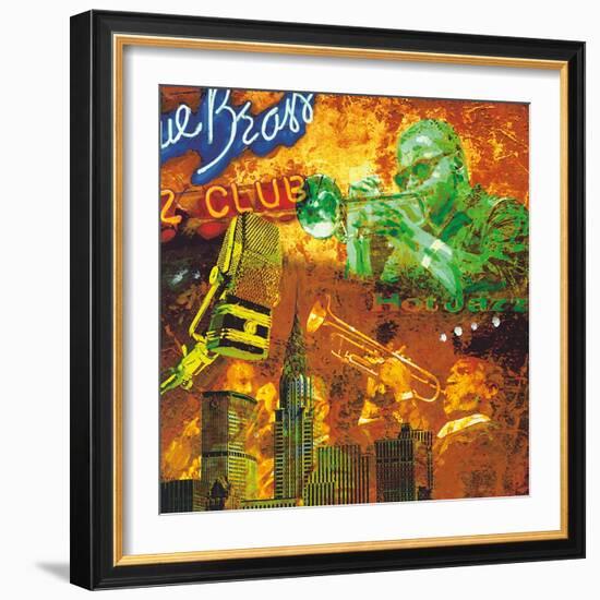 Hot jazz-Tyler Burke-Framed Art Print