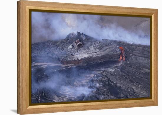 Hot Lava Flowing-DLILLC-Framed Premier Image Canvas