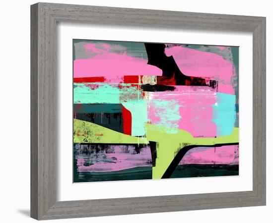Hot Pink Abstract Study-Emma Moore-Framed Art Print