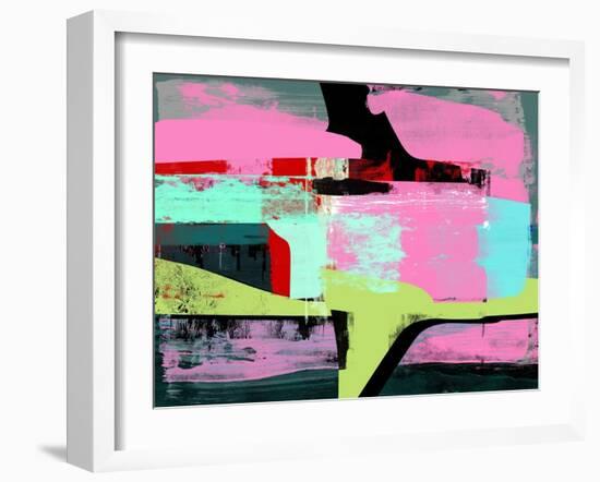 Hot Pink Abstract Study-Emma Moore-Framed Art Print