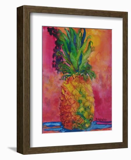 Hot Pink Pineapple-Blenda Tyvoll-Framed Art Print