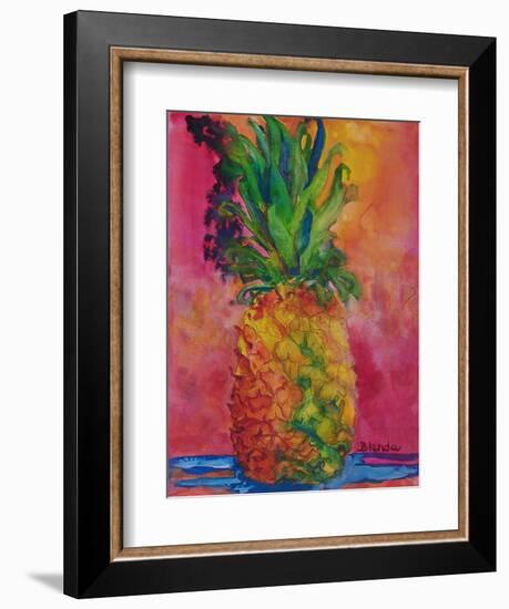 Hot Pink Pineapple-Blenda Tyvoll-Framed Art Print