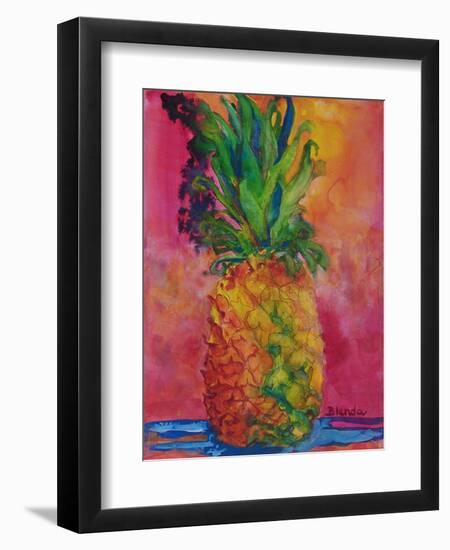 Hot Pink Pineapple-Blenda Tyvoll-Framed Art Print