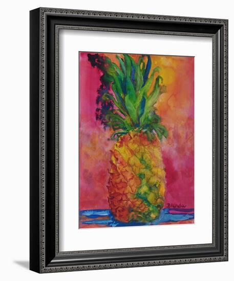 Hot Pink Pineapple-Blenda Tyvoll-Framed Art Print