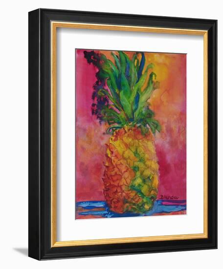 Hot Pink Pineapple-Blenda Tyvoll-Framed Art Print